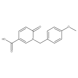 1-(4-Methoxybenzyl)-6-oxo-1,6-dihydropyridine-3-carboxylic acid结构式
