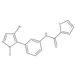 N-[3-(4-Bromo-1-methyl-1H-pyrazol-5-yl)phenyl]-2-thiophenecarboxamide Structure