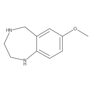 7-methoxy-2,3,4,5-tetrahydro-1H-1,4-benzodiazepine结构式