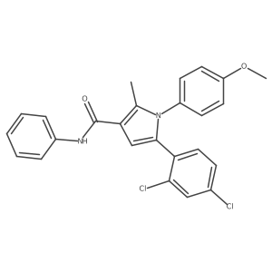 5-(2,4-Dichlorophenyl)-1-(4-methoxyphenyl)-2-methyl-n-phenyl-1h-pyrrole-3-carboxamide Structure