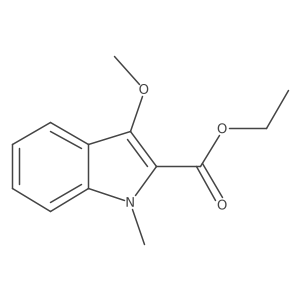Ethyl 3-methoxy-1-methyl-1H-indole-2-carboxylate Structure