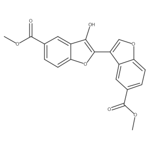 Methyl 3-hydroxy-2-[5-(methoxycarbonyl)-1-benzofuran-3-YL]-1-benzofuran-5-carboxylate Structure