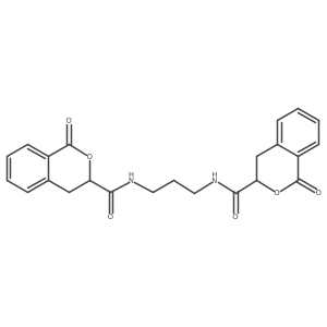 N,N'-(propane-1,3-diyl)bis(1-oxoisochroman-3-carboxamide) Structure