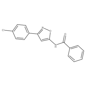 N-[3-(4-chlorophenyl)isoxazol-5-yl]benzamide结构式