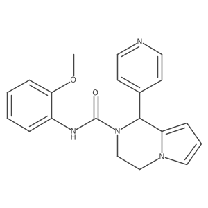 N-(2-methoxyphenyl)-1-(pyridin-4-yl)-3,4-dihydropyrrolo[1,2-a]pyrazine-2(1H)-carboxamide结构式