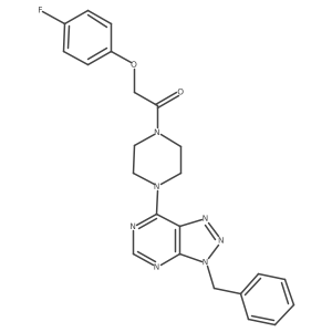 1-(4-(3-benzyl-3H-[1,2,3]triazolo[4,5-d]pyrimidin-7-yl)piperazin-1-yl)-2-(4-fluorophenoxy)ethanone Structure