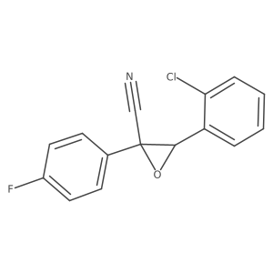 (2S,3R)-3-(2-Chlorophenyl)-2-(4-fluorophenyl)oxirane-2-carbonitrile结构式