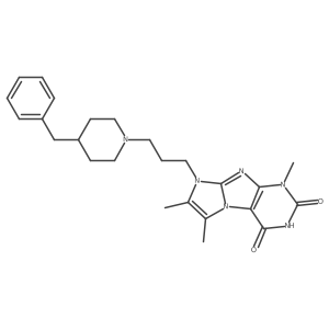 8-(3-(4-benzylpiperidin-1-yl)propyl)-1,6,7-trimethyl-1H-imidazo[2,1-f]purine-2,4(3H,8H)-dione Structure