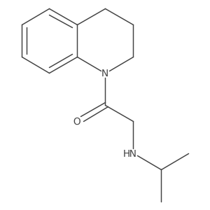 1-(3,4-Dihydroquinolin-1(2H)-yl)-2-(isopropylamino)ethan-1-one结构式