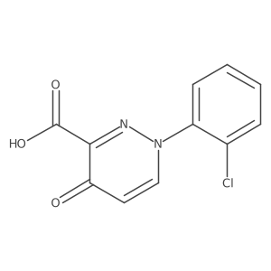 3-Pyridazinecarboxylic acid, 1-(2-chlorophenyl)-1,4-dihydro-4-oxo-结构式