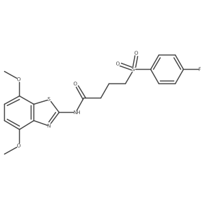 N-(4,7-dimethoxybenzo[d]thiazol-2-yl)-4-((4-fluorophenyl)sulfonyl)butanamide Structure