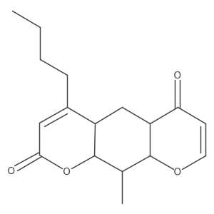 4-Butyl-10-methyl-4a,5,5a,9a,10,10a-hexahydropyrano[3,2-g]chromene-2,6-dione结构式