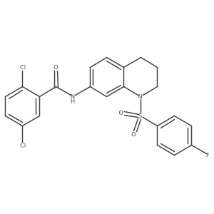 2,5-dichloro-N-(1-((4-fluorophenyl)sulfonyl)-1,2,3,4-tetrahydroquinolin-7-yl)benzamide Structure