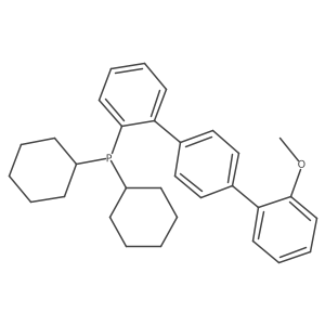 Dicyclohexyl(2''-methoxy-[1,1':4',1''-terphenyl]-2-yl)phosphine Structure