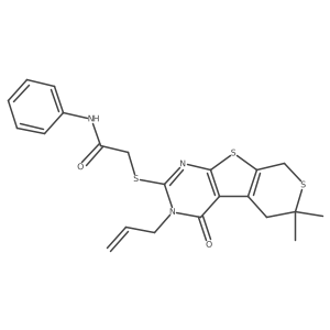 C22H23N3O2S3结构式