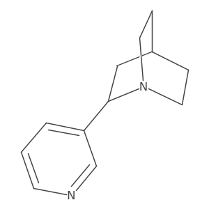 (2r)-2-(Pyridin-3-Yl)-1-Azabicyclo[2.2.2]octane结构式