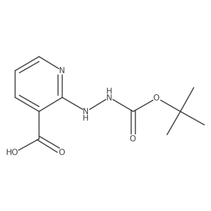 2-[2-(tert-Butoxycarbonyl)hydrazino]nicotinic acid结构式