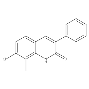 7-Chloro-2-hydroxy-8-methyl-3-phenylquinoline Structure