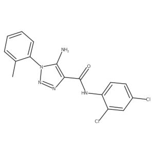 5-amino-N-(2,4-dichlorophenyl)-1-(2-methylphenyl)-1H-1,2,3-triazole-4-carboxamide Structure