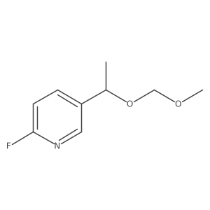 2-Fluoro-5-(1-methoxymethoxy-ethyl)-pyridine Structure