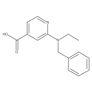 2-[Benzyl(ethyl)amino]isonicotinic acid Structure