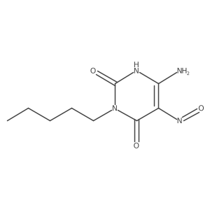 6-Amino-5-nitroso-3-pentyl-2,4(1h,3h)-pyrimidinedione结构式