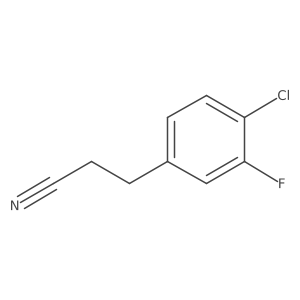 3-(4-Chloro-3-fluorophenyl)propanenitrile Structure