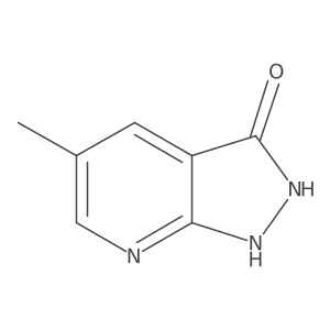 5-Methyl-1H-pyrazolo[3,4-b]pyridin-3(2H)-one结构式