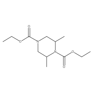 Diethyl 2,6-dimethylpiperazine-1,4-dicarboxylate结构式
