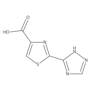 2-(4H-1,2,4-triazol-3-yl)-1,3-thiazole-4-carboxylic acid结构式