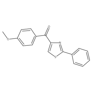 (4-Methoxyphenyl)(2-phenylthiazol-4-yl)methanone Structure