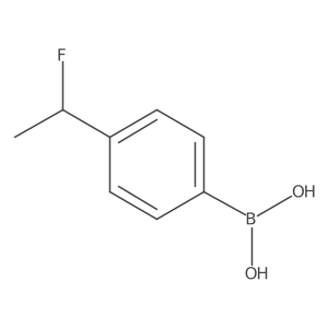 (4-(1-Fluoroethyl)phenyl)boronic acid Structure