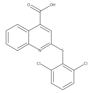 2-[(2,6-Dichlorophenyl)thio]quinoline-4-carboxylic acid结构式