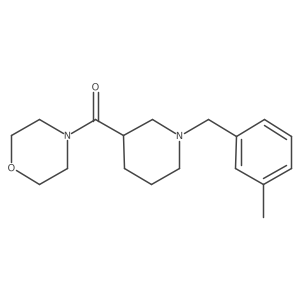 4-{1-[(3-Methylphenyl)methyl]piperidine-3-carbonyl}morpholine结构式