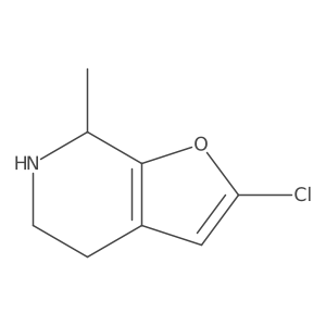 2-Chloro-4,5,6,7-tetrahydro-7-methylfuro[2,3-c]pyridine Structure