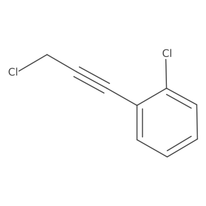 1-Chloro-2-(3-chloroprop-1-yn-1-yl)benzene Structure