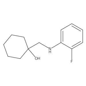1-{[(2-Fluorophenyl)amino]methyl}cyclohexan-1-ol结构式