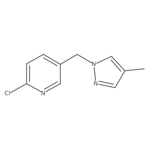 2-chloro-5-[(4-methyl-1H-pyrazol-1-yl)methyl]pyridine Structure