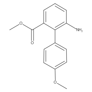 Methyl 6-amino-4'-methoxy-[1,1'-biphenyl]-2-carboxylate Structure