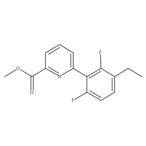 Methyl 6-(3-ethyl-2,6-difluorophenyl)picolinate Structure