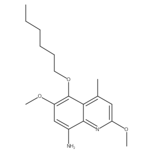5-(Hexyloxy)-2,6-dimethoxy-4-methyl-8-quinolinamine结构式