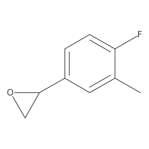 2-(4-Fluoro-3-methylphenyl)oxirane Structure