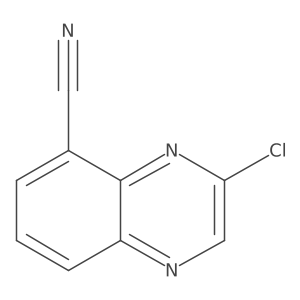 3-Chloro-5-quinoxalinecarbonitrile结构式