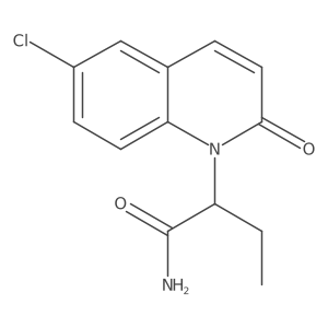 2-(6-Chloro-2-oxo-1-quinolyl)butanamide Structure