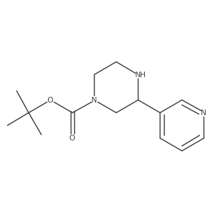 (S)-Tert-butyl 3-(pyridin-3-YL)piperazine-1-carboxylate Structure