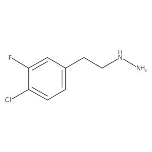 2-(4-Chloro-3-fluorophenyl)ethylhydrazine结构式
