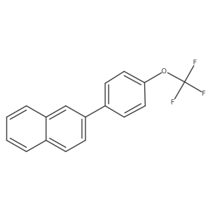 2-(4-(Trifluoromethoxy)phenyl)naphthalene Structure