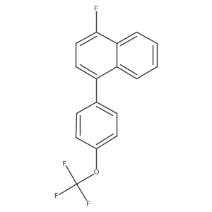 1-Fluoro-4-(4-(trifluoromethoxy)phenyl)naphthalene Structure