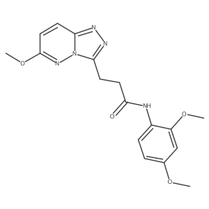 N-(2,4-dimethoxyphenyl)-3-(6-methoxy[1,2,4]triazolo[4,3-b]pyridazin-3-yl)propanamide Structure