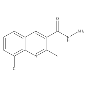 8-Chloro-2-methylquinoline-3-carbohydrazide Structure